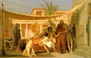 Jean Leon Gerome Socrates Seeking Alcibiades in the House of Aspasia oil painting picture wholesale